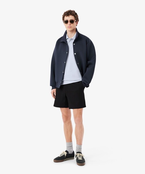 LACOSTE（ラコステ）の「ネームジャカードカラー ストレッチ鹿の子 半袖ポロシャツ（ポロシャツ・メンズ・アクア/ライトグレー/ホワイト・5/4/2/3）」の15枚目の写真