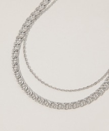 RAGEBLUE（レイジブルー）の「Stainless Double Chain Necklace / ス/テンレスダブルチェーンブレスレット（ネックレス）」