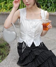 ◆ドロストノースリーブブラウス