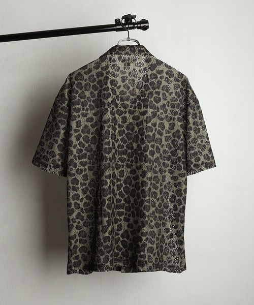 WESTSEA(ウエストシー)の「透かしレース 総柄 オープンカラー 半袖シャツ(シャツ/ブラウス・メンズ・グレー/ブラウン/ブラック/ベージュ/ブルー/ブラウン系その他・M/L)」の19枚目の写真