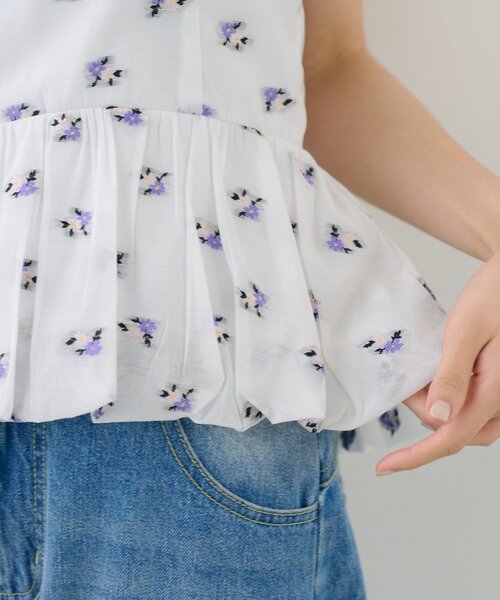 mystic（ミスティック）の「フラワーホルターブラウス（シャツ/ブラウス・レディース・ブラック/オフホワイト・FREE）」の12枚目の写真