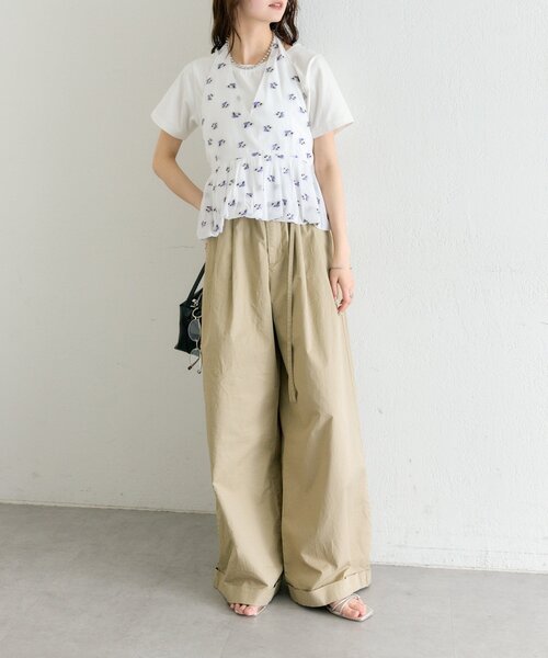 mystic（ミスティック）の「フラワーホルターブラウス（シャツ/ブラウス・レディース・ブラック/オフホワイト・FREE）」の18枚目の写真