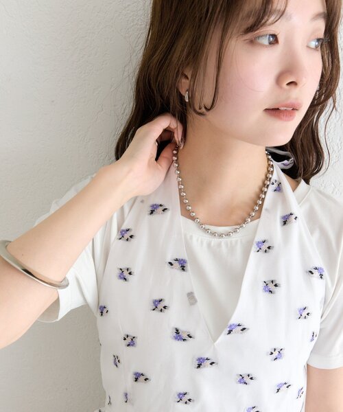 mystic（ミスティック）の「フラワーホルターブラウス（シャツ/ブラウス・レディース・ブラック/オフホワイト・FREE）」の21枚目の写真