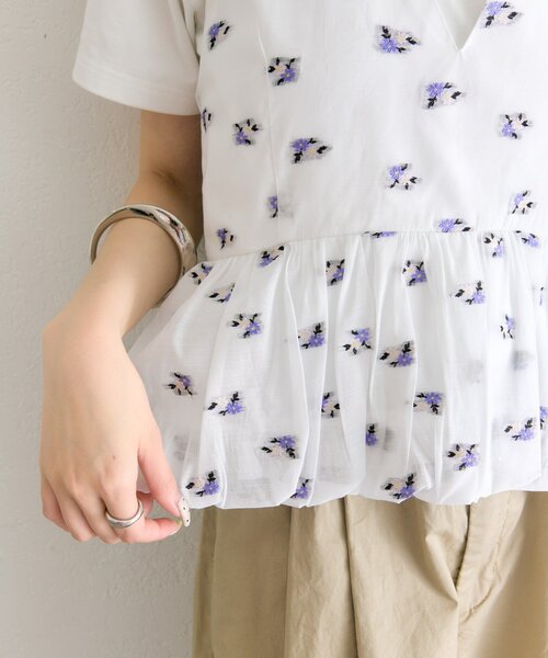 mystic（ミスティック）の「フラワーホルターブラウス（シャツ/ブラウス・レディース・ブラック/オフホワイト・FREE）」の22枚目の写真