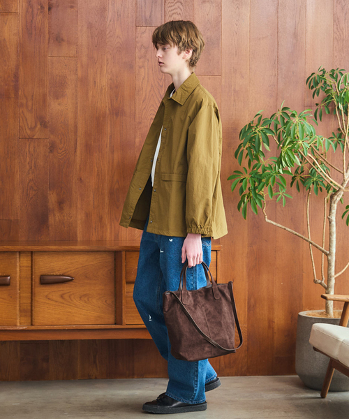 OSKR(オーエスケーアール)の「OSKR / オーエスケーアール ex 2WAY MEDIUM TOTE BAG(トートバッグ・メンズ・ブラウン/ブラック・FREE)」の4枚目の写真