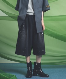 MAISON SPECIAL | 《UNISEX》Destroy Damage Prime-Wide Sweat Shorts/デストロイダメージプライムワイドスウェットショーツ【MAISON SPECIAL/メゾンスペシャル】(スウェットパンツ)