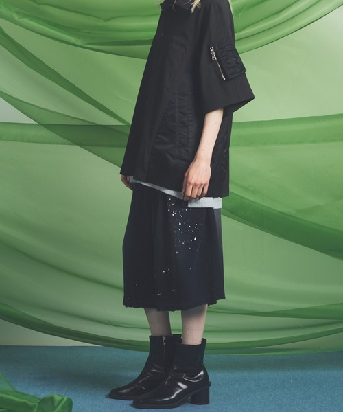 MAISON SPECIAL(メゾンスペシャル)の「《UNISEX》Destroy Damage Prime-Wide Sweat Shorts/デストロイダメージプライムワイドスウェットショーツ【MAISON SPECIAL/メゾンスペシャル】(スウェットパンツ・メンズ・パープル/ホワイト/ピンク/ブラック・0/1/2)」の10枚目の写真