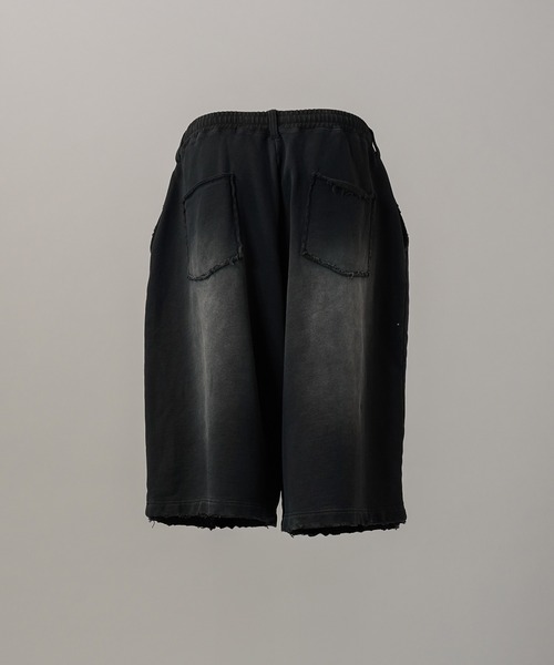 MAISON SPECIAL(メゾンスペシャル)の「《UNISEX》Destroy Damage Prime-Wide Sweat Shorts/デストロイダメージプライムワイドスウェットショーツ【MAISON SPECIAL/メゾンスペシャル】(スウェットパンツ・メンズ・パープル/ホワイト/ピンク/ブラック・0/1/2)」の14枚目の写真