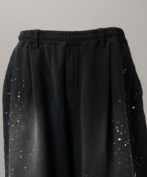 MAISON SPECIAL(メゾンスペシャル)の「《UNISEX》Destroy Damage Prime-Wide Sweat Shorts/デストロイダメージプライムワイドスウェットショーツ【MAISON SPECIAL/メゾンスペシャル】(スウェットパンツ・メンズ・パープル/ホワイト/ピンク/ブラック・0/1/2)」の15枚目の写真