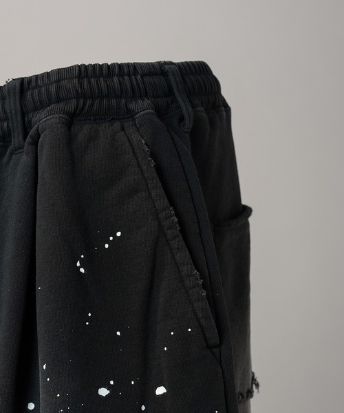 MAISON SPECIAL(メゾンスペシャル)の「《UNISEX》Destroy Damage Prime-Wide Sweat Shorts/デストロイダメージプライムワイドスウェットショーツ【MAISON SPECIAL/メゾンスペシャル】(スウェットパンツ・メンズ・パープル/ホワイト/ピンク/ブラック・0/1/2)」の16枚目の写真