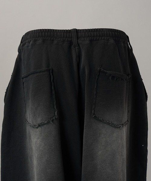 MAISON SPECIAL(メゾンスペシャル)の「《UNISEX》Destroy Damage Prime-Wide Sweat Shorts/デストロイダメージプライムワイドスウェットショーツ【MAISON SPECIAL/メゾンスペシャル】(スウェットパンツ・メンズ・パープル/ホワイト/ピンク/ブラック・0/1/2)」の19枚目の写真