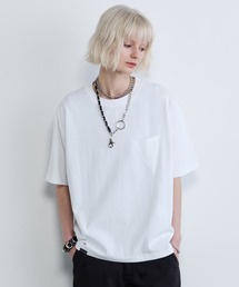 AIVER　30/2ウォッシュ天竺ガゼットポケットコンパクトS/S TEE