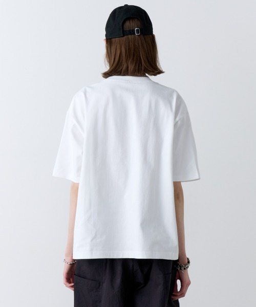 AIVER（アイバー）の「AIVER　30/2ウォッシュ天竺ガゼットポケットコンパクトS/S TEE（Tシャツ/カットソー・メンズ・ブラック/チャコールグレー/ホワイト・SMALL/MEDIUM/LARGE）」の20枚目の写真