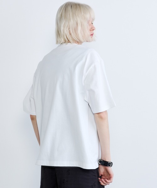AIVER（アイバー）の「AIVER　30/2ウォッシュ天竺ガゼットポケットコンパクトS/S TEE（Tシャツ/カットソー・メンズ・ブラック/チャコールグレー/ホワイト・SMALL/MEDIUM/LARGE）」の11枚目の写真