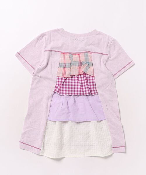 zuppa di zucca（ズッパ デ ズッカ）の「ランダムフリル半袖シャツ（Tシャツ/カットソー・キッズ・モーブ系/グレー・150cm/160cm/140cm）」の3枚目の写真