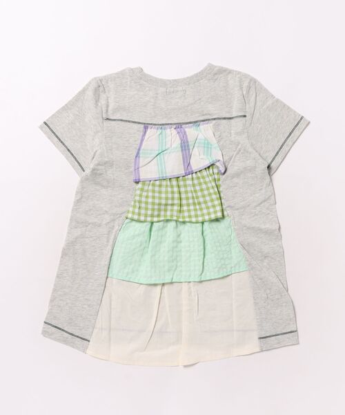 zuppa di zucca（ズッパ デ ズッカ）の「ランダムフリル半袖シャツ（Tシャツ/カットソー・キッズ・モーブ系/グレー・150cm/160cm/140cm）」の4枚目の写真