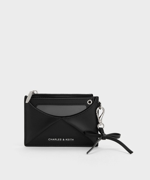 CHARLES & KEITH(チャールズ & キース)の「Hazel ヘーゼル ボウパネル カードホルダー(カードケース・レディース・ピンク系その他3/スミクロ/クリーム・XXS)」の10枚目の写真