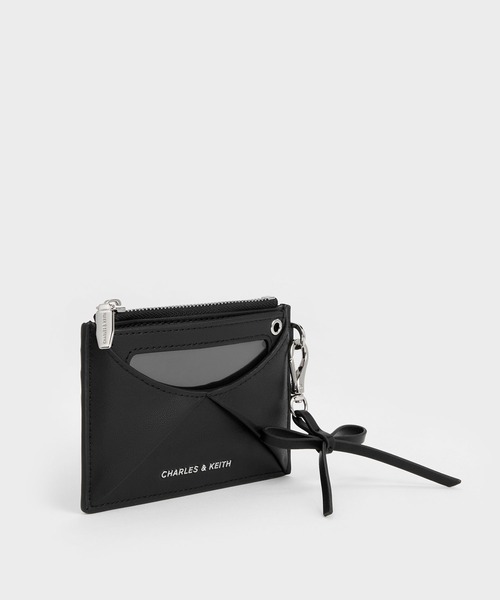 CHARLES & KEITH(チャールズ & キース)の「Hazel ヘーゼル ボウパネル カードホルダー(カードケース・レディース・ピンク系その他3/スミクロ/クリーム・XXS)」の11枚目の写真