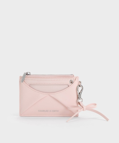CHARLES & KEITH(チャールズ & キース)の「Hazel ヘーゼル ボウパネル カードホルダー(カードケース・レディース・ピンク系その他3/スミクロ/クリーム・XXS)」の16枚目の写真