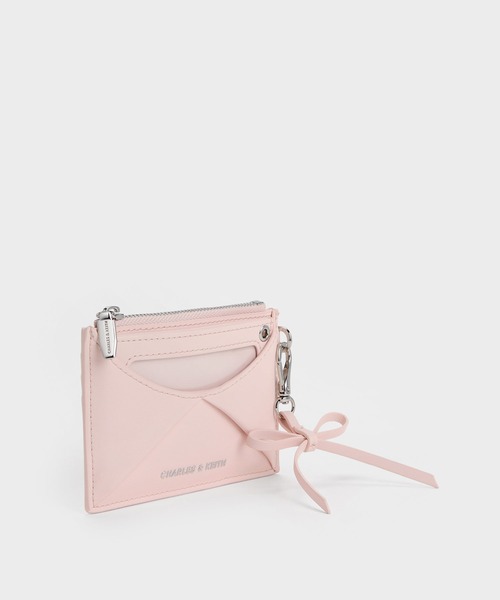 CHARLES & KEITH(チャールズ & キース)の「Hazel ヘーゼル ボウパネル カードホルダー(カードケース・レディース・ピンク系その他3/スミクロ/クリーム・XXS)」の17枚目の写真
