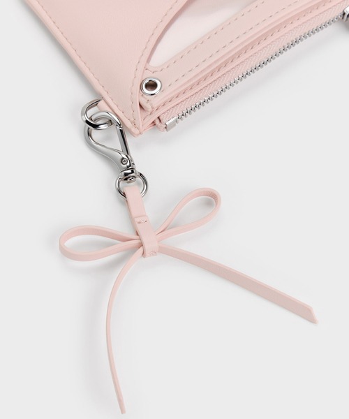 CHARLES & KEITH(チャールズ & キース)の「Hazel ヘーゼル ボウパネル カードホルダー(カードケース・レディース・ピンク系その他3/スミクロ/クリーム・XXS)」の19枚目の写真