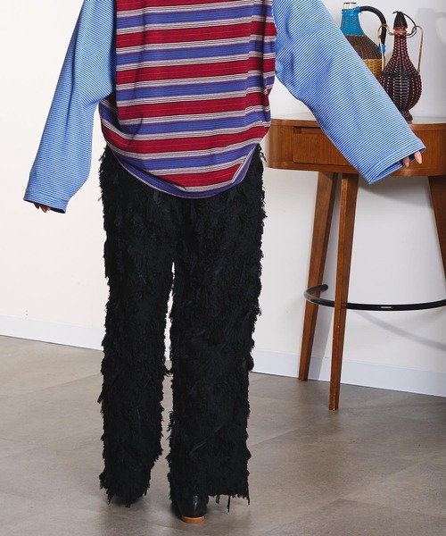 ROSE BUD（ローズバッド）の「(CREOLME)FRINGE JACQUARD PANTS（その他パンツ・レディース・ブラック/ベージュ・S/M）」の21枚目の写真