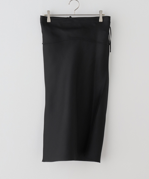 EDIT. FOR LULU（エディットフォールル）の「【GIA STUDIOS/ジア ストゥディオス】LANKY SILK SKIRT（スカート・レディース・ブラック・36/34）」の15枚目の写真