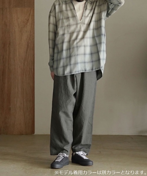 STYLISE（スタイライズ）の「【alvana】LINEN OVER EASY PANTS / 3カラー [ALV-00109]（その他パンツ・メンズ・カーキ/ネイビー/ホワイト・M）」の11枚目の写真