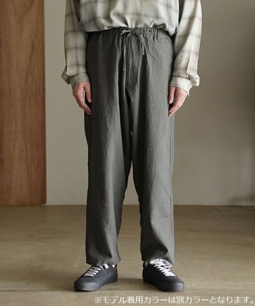 STYLISE（スタイライズ）の「【alvana】LINEN OVER EASY PANTS / 3カラー [ALV-00109]（その他パンツ・メンズ・カーキ/ネイビー/ホワイト・M）」の9枚目の写真