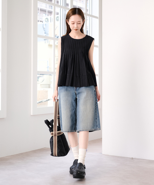U by SPICK&SPAN(ユーバイスピックアンドスパン)の「LEVI'S/リーバイス SUPER BAGGY JORT(その他パンツ・レディース・ブルー/ブラック系その他・25/26/27)」の11枚目の写真