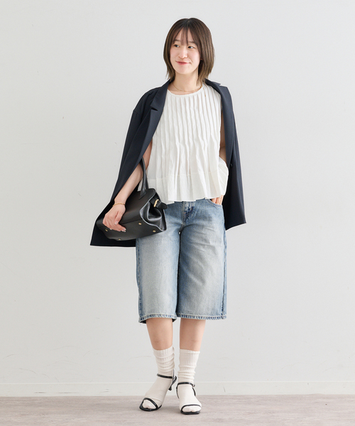 U by SPICK&SPAN(ユーバイスピックアンドスパン)の「LEVI'S/リーバイス SUPER BAGGY JORT(その他パンツ・レディース・ブルー/ブラック系その他・25/26/27)」の18枚目の写真