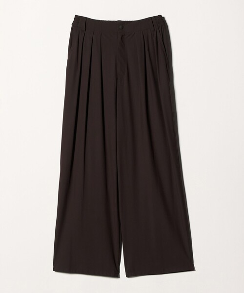 UNITED ARROWS(ユナイテッドアローズ)の「ジャージー タック ワイドパンツ ‐ウォッシャブル‐(スラックス・レディース・ターコイズブルー系/ブラック/ダークブラウン/ネイビー・38/36)」の19枚目の写真