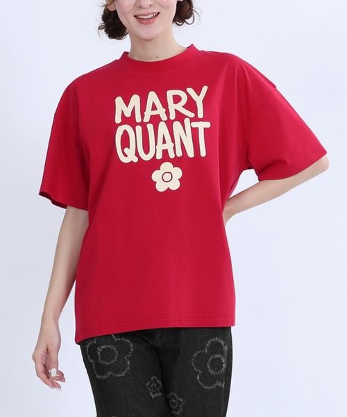 MARY QUANT(マリークワント)の「ペイントロゴ Tシャツ(Tシャツ/カットソー・レディース・レッド/ホワイト/ミント/ブラック・M)」の4枚目の写真
