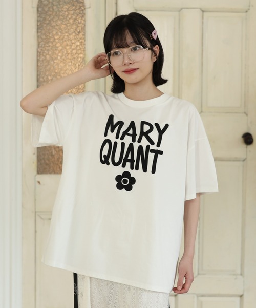ペイントロゴ Tシャツ（Tシャツ/カットソー）｜MARY QUANT（マリー