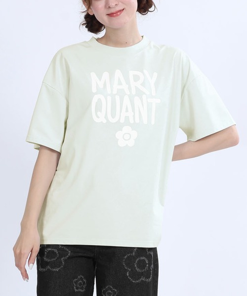 MARY QUANT(マリークワント)の「ペイントロゴ Tシャツ(Tシャツ/カットソー・レディース・レッド/ホワイト/ミント/ブラック・M)」の3枚目の写真