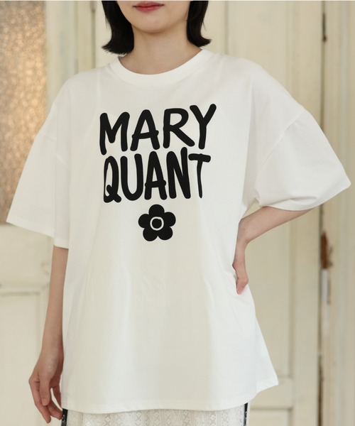 MARY QUANT(マリークワント)の「ペイントロゴ Tシャツ(Tシャツ/カットソー・レディース・レッド/ホワイト/ミント/ブラック・M)」の7枚目の写真