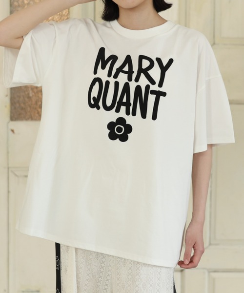 MARY QUANT(マリークワント)の「ペイントロゴ Tシャツ(Tシャツ/カットソー・レディース・レッド/ホワイト/ミント/ブラック・M)」の8枚目の写真