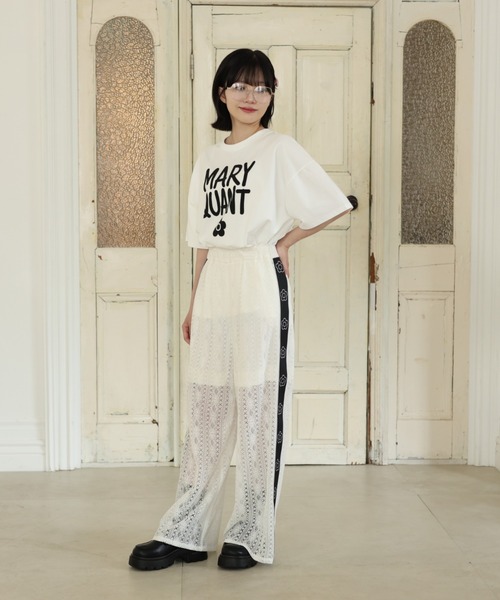 MARY QUANT(マリークワント)の「ペイントロゴ Tシャツ(Tシャツ/カットソー・レディース・レッド/ホワイト/ミント/ブラック・M)」の5枚目の写真
