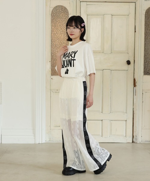 MARY QUANT(マリークワント)の「ペイントロゴ Tシャツ(Tシャツ/カットソー・レディース・レッド/ホワイト/ミント/ブラック・M)」の6枚目の写真