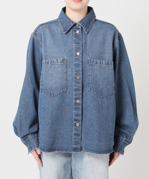 plage(プラージュ)の「PROTAGONISTA / プロタゴニスタ 別注 DENIM シャツ(シャツ/ブラウス・レディース・ネイビー・FREE)」の10枚目の写真