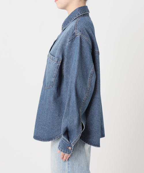 plage(プラージュ)の「PROTAGONISTA / プロタゴニスタ 別注 DENIM シャツ(シャツ/ブラウス・レディース・ネイビー・FREE)」の11枚目の写真