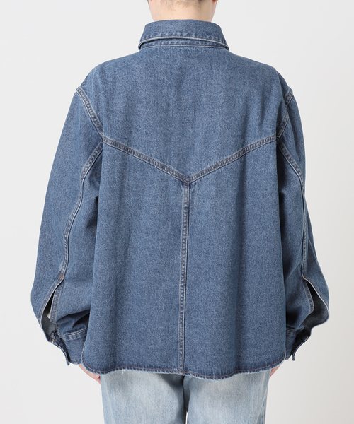plage(プラージュ)の「PROTAGONISTA / プロタゴニスタ 別注 DENIM シャツ(シャツ/ブラウス・レディース・ネイビー・FREE)」の12枚目の写真