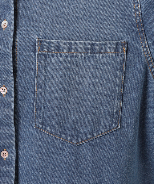 plage(プラージュ)の「PROTAGONISTA / プロタゴニスタ 別注 DENIM シャツ(シャツ/ブラウス・レディース・ネイビー・FREE)」の16枚目の写真