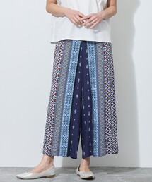 WALDO（ウォルド）の「パネル柄幾何学プリント巻きスカート風パンツ（その他パンツ）」