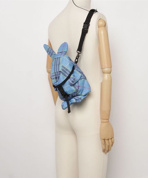 fridge（フリッジ）の「【PHINGERIN】フィンガリン RABBIT POUCH ORIGINAL PLAD（ショルダーバッグ・レディース・ブルー・ONE SIZE）」の2枚目の写真