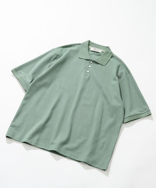 URBAN RESEARCH Sonny Label(アーバンリサーチサニーレーベル)の「遮熱UVカットベーシックポロシャツ(ポロシャツ・メンズ・グリーン/グレー/オフホワイト/ブラック・MEDIUM/LARGE/X-LARGE)」の4枚目の写真