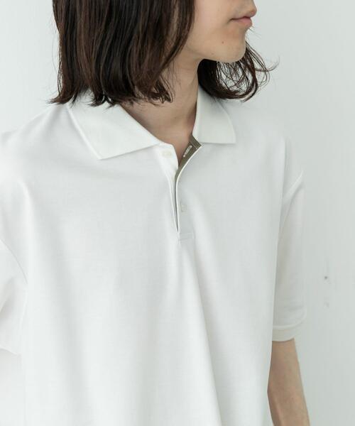URBAN RESEARCH Sonny Label（アーバンリサーチサニーレーベル）の「遮熱UVカットベーシックポロシャツ（ポロシャツ・メンズ・グリーン/グレー/オフホワイト/ブラック・MEDIUM/LARGE/X-LARGE）」の5枚目の写真