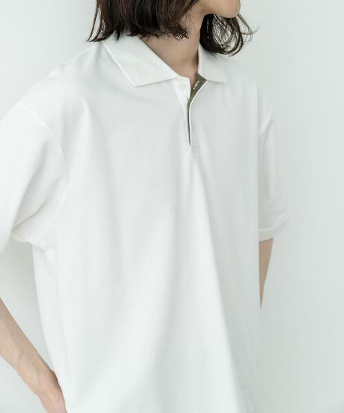 URBAN RESEARCH Sonny Label（アーバンリサーチサニーレーベル）の「遮熱UVカットベーシックポロシャツ（ポロシャツ・メンズ・グリーン/グレー/オフホワイト/ブラック・MEDIUM/LARGE/X-LARGE）」の6枚目の写真