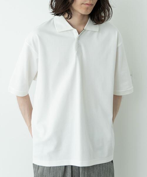 URBAN RESEARCH Sonny Label(アーバンリサーチサニーレーベル)の「遮熱UVカットベーシックポロシャツ(ポロシャツ・メンズ・グリーン/グレー/オフホワイト/ブラック・MEDIUM/LARGE/X-LARGE)」の9枚目の写真