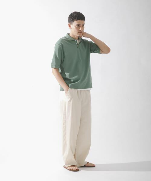URBAN RESEARCH Sonny Label(アーバンリサーチサニーレーベル)の「遮熱UVカットベーシックポロシャツ(ポロシャツ・メンズ・グリーン/グレー/オフホワイト/ブラック・MEDIUM/LARGE/X-LARGE)」の6枚目の写真